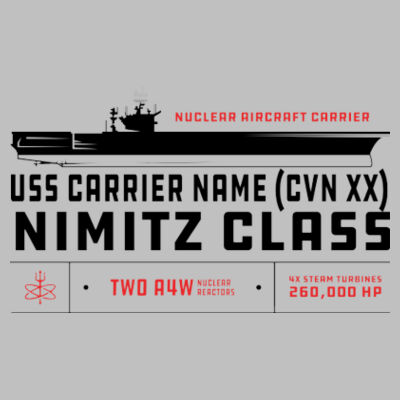 Personalized Nimitz Class Aircraft Carrier - 2 sided  - Pub Style Stainless Steel Bottle Opener Design