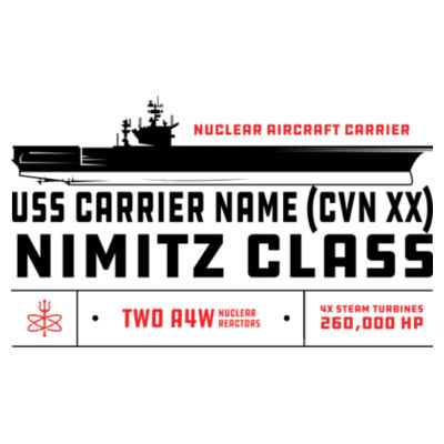 Custom Nimitz Class Aircraft Carrier - 11 oz Ceramic Mug (HLCC1) Design