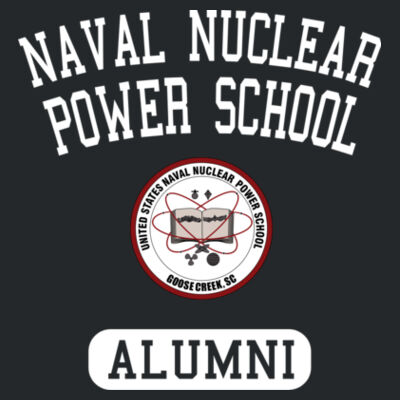 Naval Nuclear Power School Goose Creek, SC Alumni (Vertical) - DryBlend™ 50 Cotton/50 DryBlend™Poly T Shirt Design
