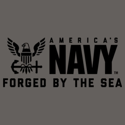 Blackout America's Navy Forged by the Sea - Adult Heavy Blend Heather Royal or Red 60/40 Fleece Crew (S) Design