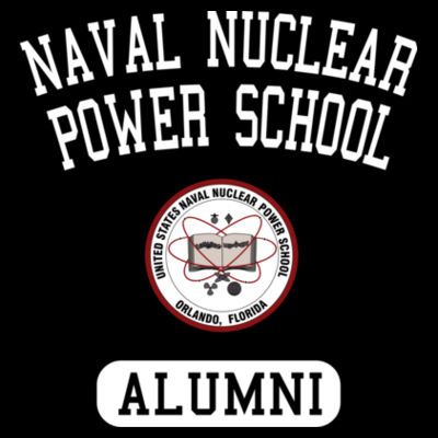 Naval Nuclear Power School Orlando Alumni (Vertical) - Ladies' Sueded V-Neck Hooded Sweatshirt Design